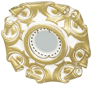 Встраиваемый гипсовый декоративный светильник RD-008 Wh/G