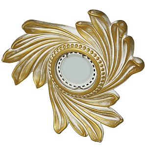 Встраиваемый гипсовый декоративный светильник RD-019 Wh/G