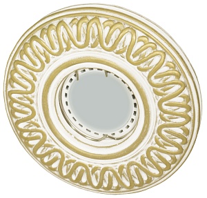 Встраиваемый гипсовый декоративный светильник RD-030 Wh/G