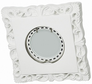 Светильник гипсовый встраиваемый mr 16 Roden RD-025 Wh