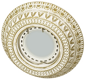 Встраиваемый гипсовый декоративный светильник RD-016 Wh/G