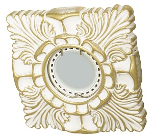 Встраиваемый гипсовый декоративный светильник RD-018 Wh/G