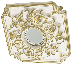 Встраиваемый гипсовый декоративный светильник RD-103 Wh/G