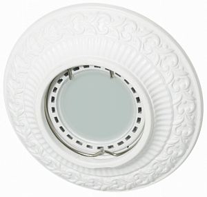 Светильник гипсовый встраиваемый mr 16 Roden RD-122 Wh