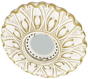 Встраиваемый гипсовый декоративный светильник RD-017 Wh/G