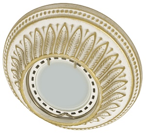 Встраиваемый гипсовый декоративный светильник RD-020 Wh/G