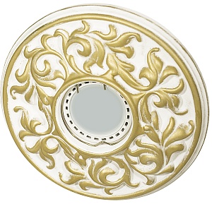 Встраиваемый гипсовый декоративный светильник RD-007 Wh/G