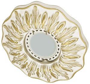 Встраиваемый гипсовый декоративный светильник RD-026 Wh/G