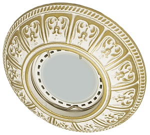 Встраиваемый гипсовый декоративный светильник RD-027 Wh/G