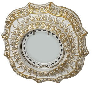 Встраиваемый гипсовый декоративный светильник RD-012 Wh/G